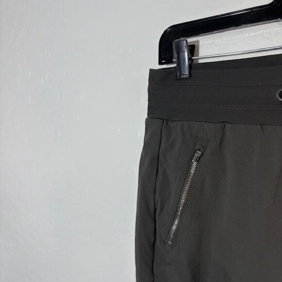 Athleta Jogger Pants Womens 4 Green Zip Pocket Drawstring Trekkie north - Picture 2 of 8